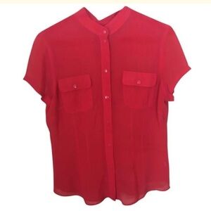 Mexx Silk Button Front Blouse Sz 12